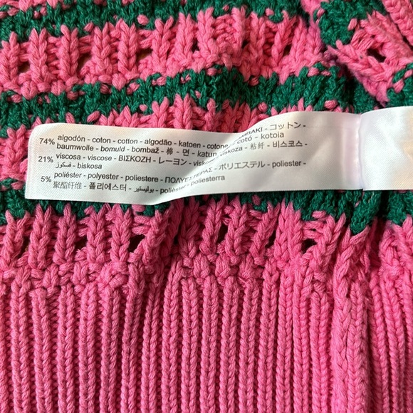 Zara Watermelon Cropped Sweater - Picture 5 of 6